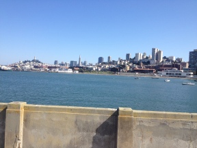 San Francisco city skyline form Embarcadero